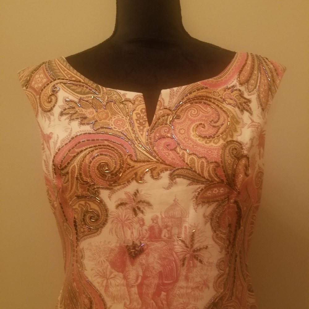 Maggy London vintage beaded accented dress
